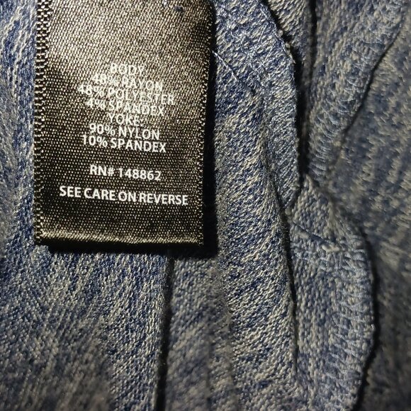 Torrid Super Soft Plush Blue and Lace Sweater - Picture 6 of 6